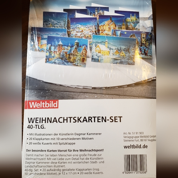 Pkg. of 40 Christmas Cards with Envelopes - Picture 2 of 2